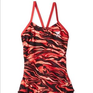 NWT TYR Girls’ Miramar Cutoutfit Swimsuit (E5)